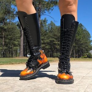 RARE TWISTED GOTH HIGH CUT BOOTS